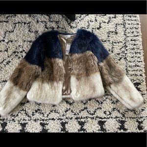 Faux fur jacket